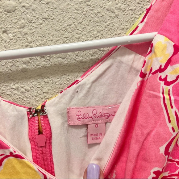 Lilly Pulitzer Pink Parker Dress Size 0 - Picture 5 of 8